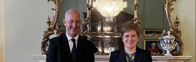 Mark Kent and Nicola Sturgeon