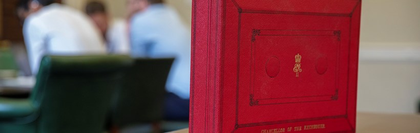 HM Treasury budget box