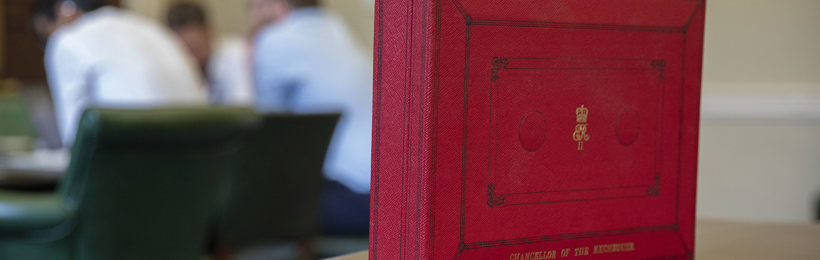 HM Treasury budget box