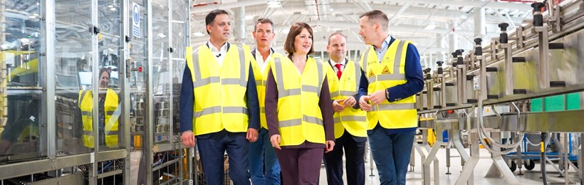 Rachel Reeves visits Scotch whisky bottling hall